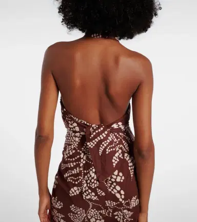 Poupette St Barth Suma printed cotton crop top | Thumbnail 5