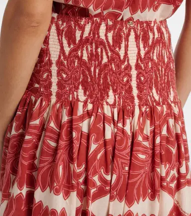 Poupette St Barth Carla printed cotton maxi skirt | Thumbnail 6