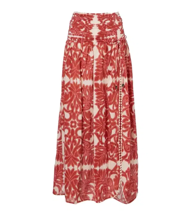 Carla printed cotton maxi skirt