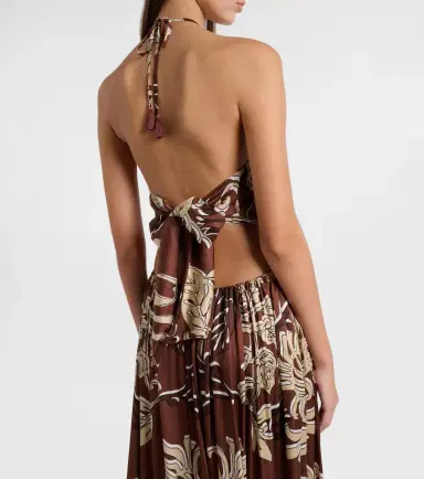 Poupette St Barth Isore printed halterneck maxi dress | Thumbnail 3 Poupette St Barth Isore printed halterneck maxi dress | Thumbnail 3