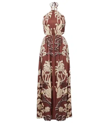 Poupette St Barth Isore printed halterneck maxi dress | Thumbnail 1 Poupette St Barth Isore printed halterneck maxi dress | Thumbnail 1