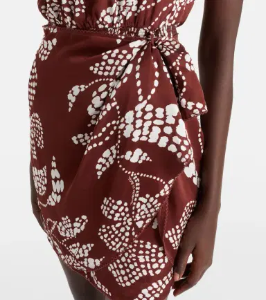Poupette St Barth Celie printed one-shoulder minidress | Thumbnail 5