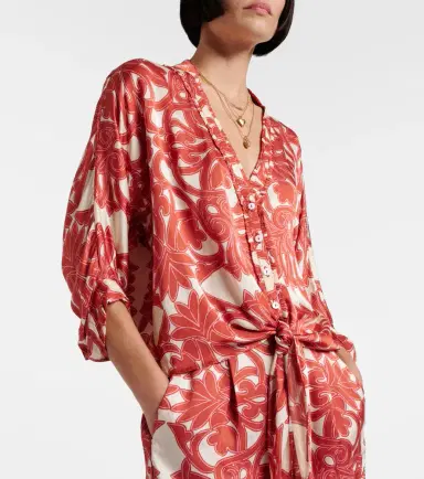 Poupette St Barth Azia printed top | Thumbnail 6