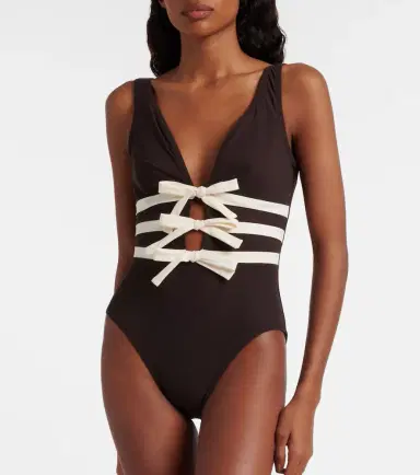 Karla Colletto Lenora bow-detail swimsuit | Thumbnail 5