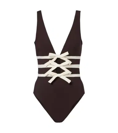 Karla Colletto Lenora bow-detail swimsuit | Thumbnail 1