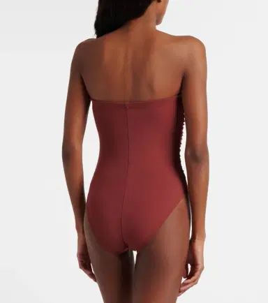 Karla Colletto Basics ruched bandeau swimsuit | Thumbnail 2