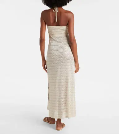 Melissa Odabash Mila off-shoulder lamé maxi dress | Thumbnail 2