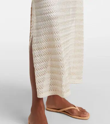 Melissa Odabash Mila off-shoulder lamé maxi dress | Thumbnail 4