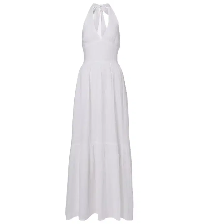 Shay halterneck cotton maxi dress