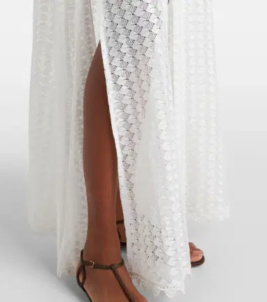 Melissa Odabash Tali scalloped sheer kaftan | Thumbnail 3