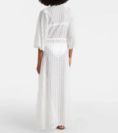 Melissa Odabash Tali scalloped sheer kaftan | Thumbnail 4