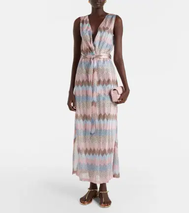 Melissa Odabash Bria belted knitted maxi dress | Thumbnail 3 Melissa Odabash Bria belted knitted maxi dress | Thumbnail 3