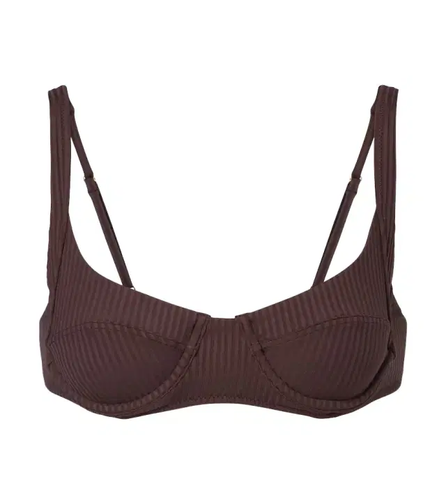 Melissa Odabash Noto ribbed-knit bikini top