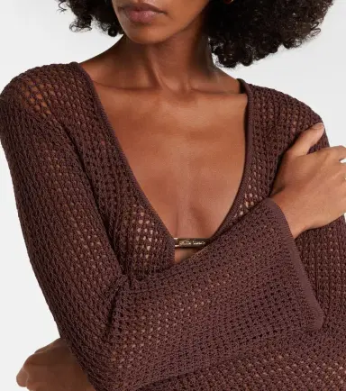 Melissa Odabash Ellis keyhole scalloped minidress | Thumbnail 2