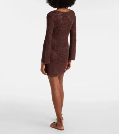 Melissa Odabash Ellis keyhole scalloped minidress | Thumbnail 4