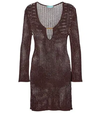 Melissa Odabash Ellis keyhole scalloped minidress | Thumbnail 1