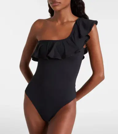 Melissa Odabash Tennessee ruffled one-shoulder swimsuit | Thumbnail 3