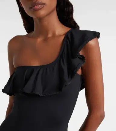 Melissa Odabash Tennessee ruffled one-shoulder swimsuit | Thumbnail 4