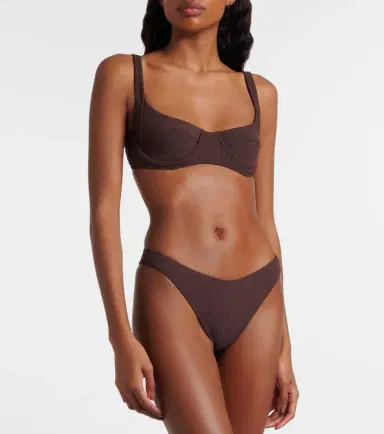 Melissa Odabash Noto ribbed-knit bikini bottoms | Thumbnail 2