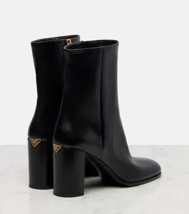Prada 85 leather ankle boots | Thumbnail 3