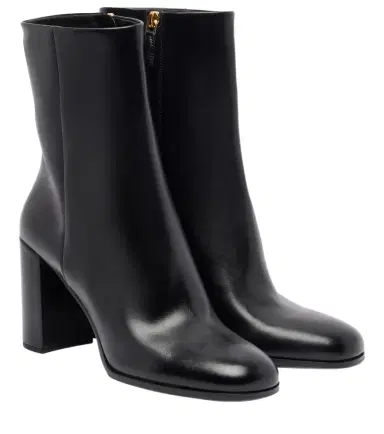 Prada 85 leather ankle boots | Thumbnail 1