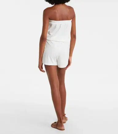 Melissa Odabash Venus cotton-blend romper | Thumbnail 3 Melissa Odabash Venus cotton-blend romper | Thumbnail 3