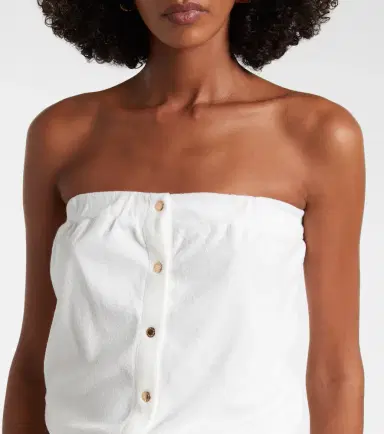 Melissa Odabash Venus cotton-blend romper | Thumbnail 4 Melissa Odabash Venus cotton-blend romper | Thumbnail 4