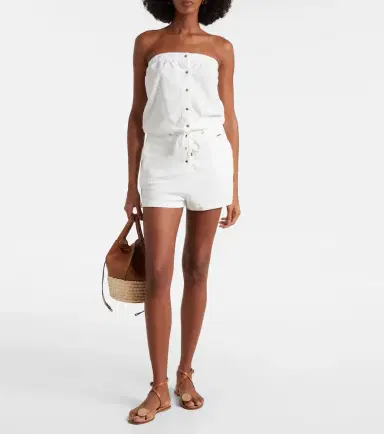 Melissa Odabash Venus cotton-blend romper | Thumbnail 5 Melissa Odabash Venus cotton-blend romper | Thumbnail 5