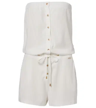Melissa Odabash Venus cotton-blend romper | Thumbnail 1 Melissa Odabash Venus cotton-blend romper | Thumbnail 1