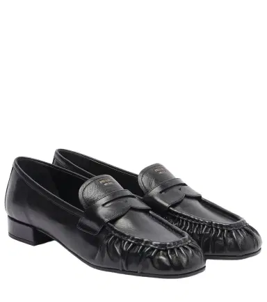 Prada Leather penny loafers | Thumbnail 1