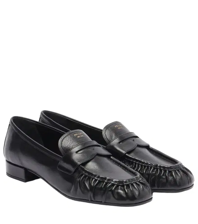 Prada Leather penny loafers