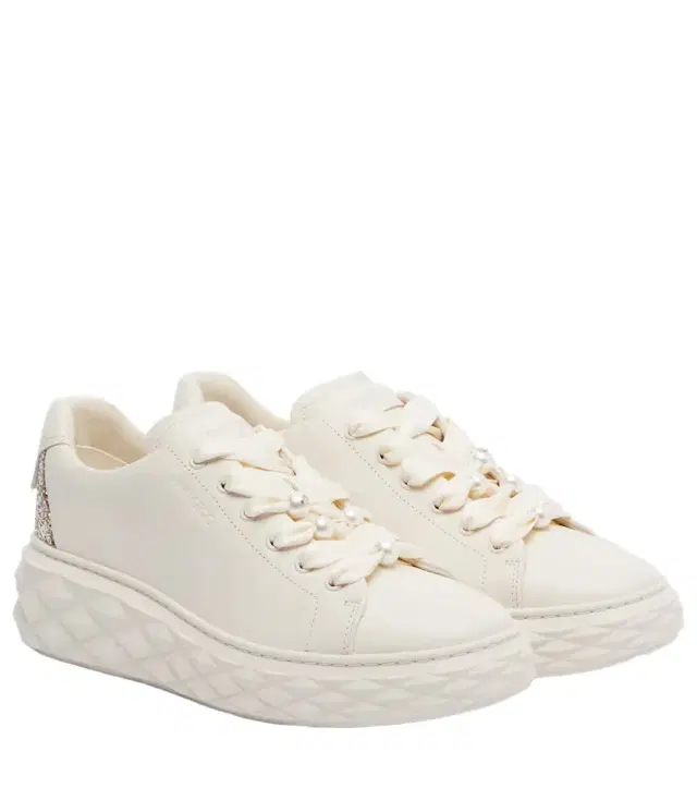 Diamond Light Maxi leather sneakers