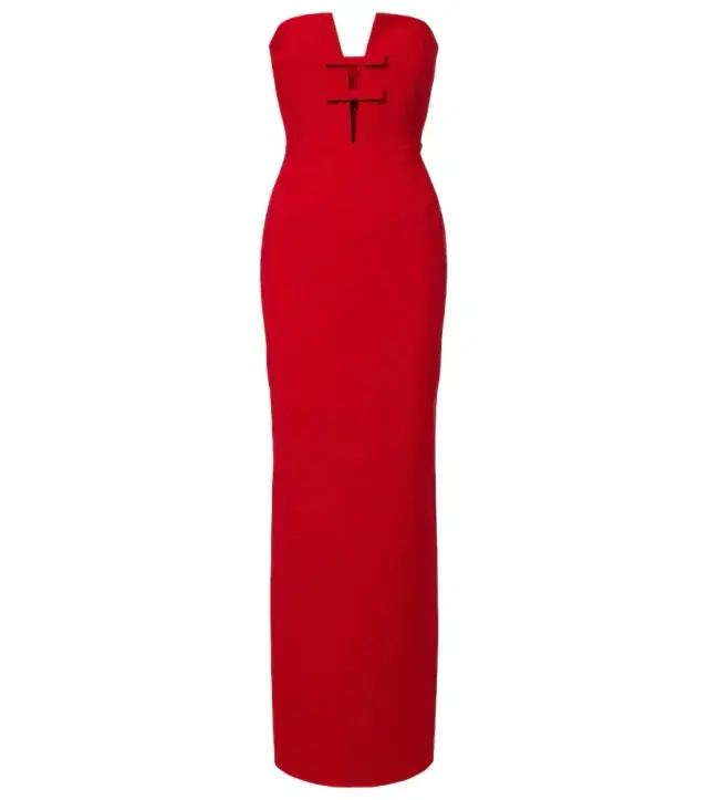 The New Arrivals Ilkyaz Ozel Noa bow-detail strapless gown