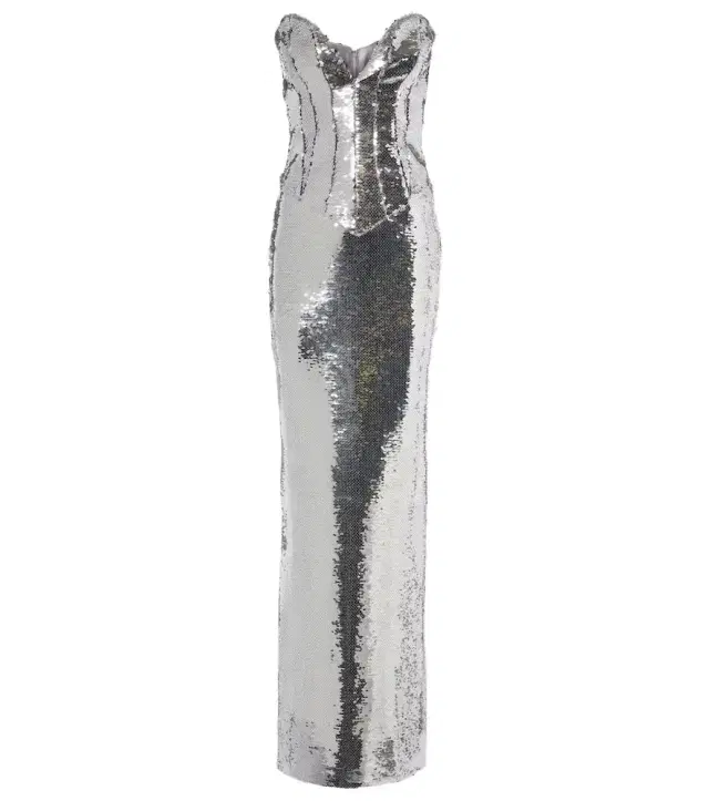 Azzura sequined corset gown