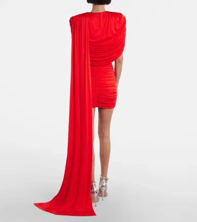 The New Arrivals Ilkyaz Ozel Khara draped minidress | Thumbnail 6