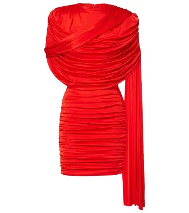 The New Arrivals Ilkyaz Ozel Khara draped minidress | Thumbnail 1