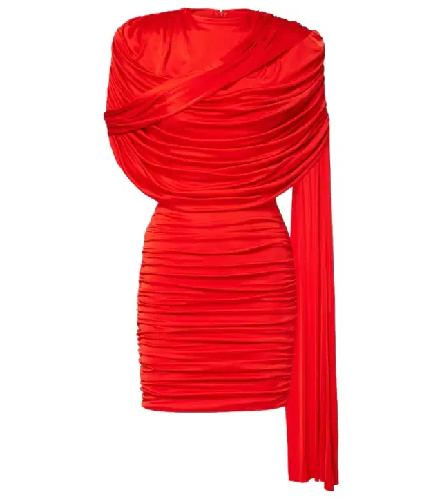 The New Arrivals Ilkyaz Ozel Khara draped minidress