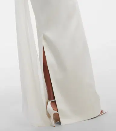 The New Arrivals Ilkyaz Ozel Julietta scarf-detail silk gown | Thumbnail 5