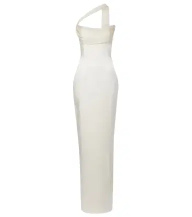 The New Arrivals Ilkyaz Ozel Julietta scarf-detail silk gown | Thumbnail 1