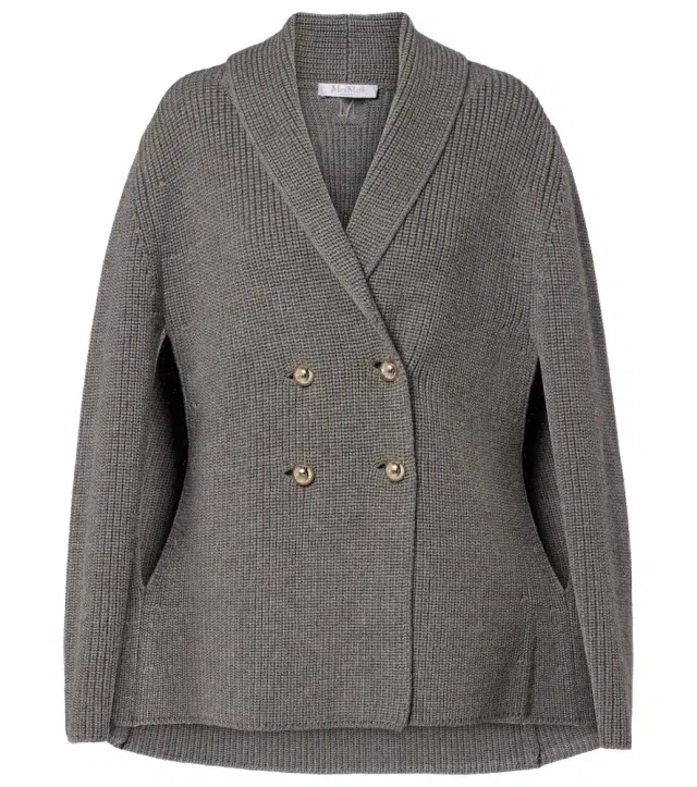Max Mara Agenzia double-breasted virgin wool cape