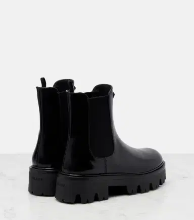 Prada Logo leather platform Chelsea boots | Thumbnail 2