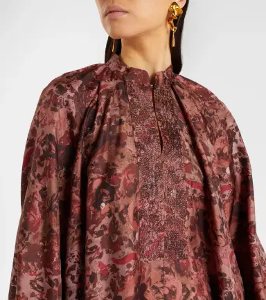 Max Mara Alpe embellished silk maxi dress | Thumbnail 3 Max Mara Alpe embellished silk maxi dress | Thumbnail 3