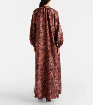 Max Mara Alpe embellished silk maxi dress | Thumbnail 4 Max Mara Alpe embellished silk maxi dress | Thumbnail 4