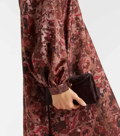 Max Mara Alpe embellished silk maxi dress | Thumbnail 5 Max Mara Alpe embellished silk maxi dress | Thumbnail 5