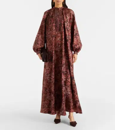 Max Mara Alpe embellished silk maxi dress | Thumbnail 6 Max Mara Alpe embellished silk maxi dress | Thumbnail 6