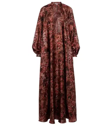 Max Mara Alpe embellished silk maxi dress | Thumbnail 1 Max Mara Alpe embellished silk maxi dress | Thumbnail 1