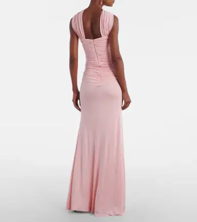 The New Arrivals Ilkyaz Ozel Amanda scarf-detail draped gathered gown | Thumbnail 5