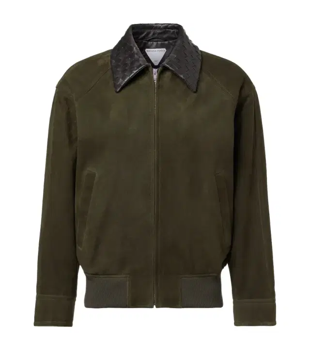 Bottega Veneta Intrecciato suede blouson jacket