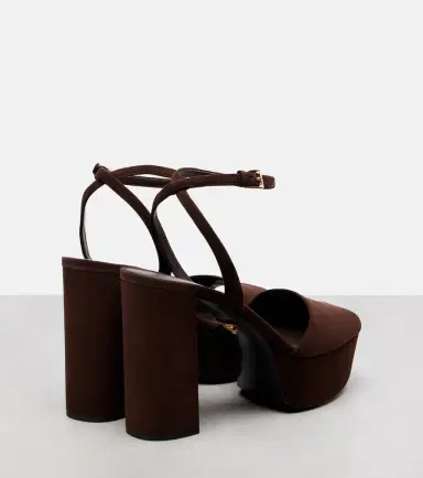 Prada 115 suede platform sandals | Thumbnail 5