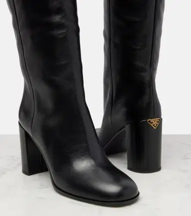 Prada Leather knee-high boots | Thumbnail 4 Prada Leather knee-high boots | Thumbnail 4